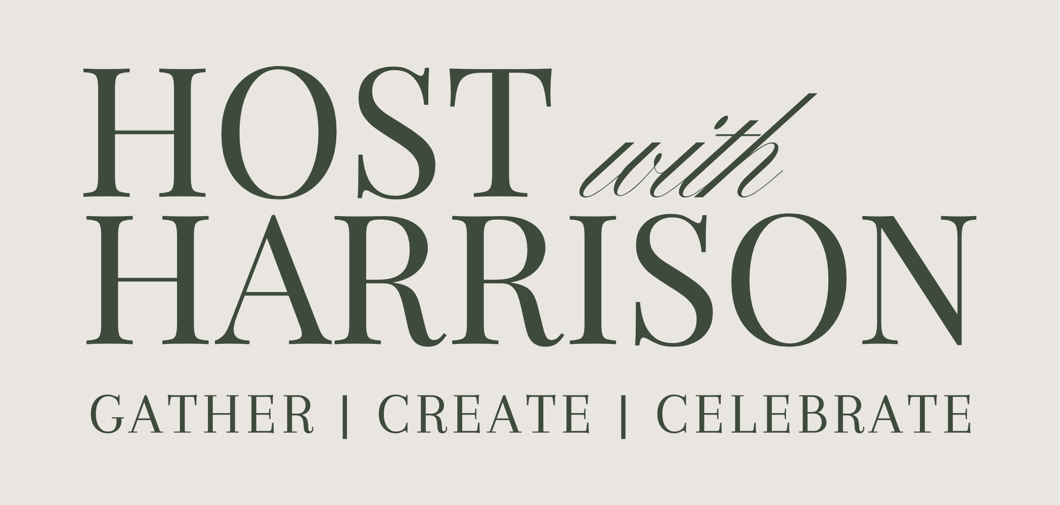 Host with Harrison Logo